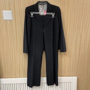 Tahari Navy Pinstripe Pants Set Size 6 Petite